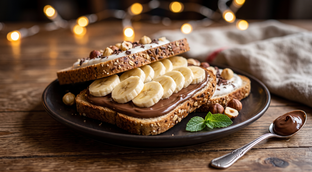Sanduíche Fit de PrinkNut com Banana